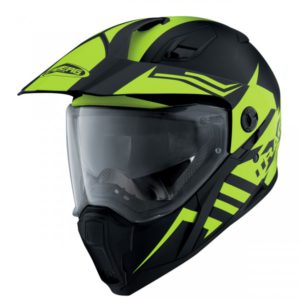 Casco CABERG X-TRACE LUX MATT BLACK/YELLOW FLUO