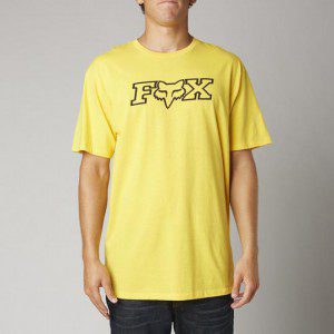Tee Shirt FOX LEGACY FHEADX SS TEE YELLOW