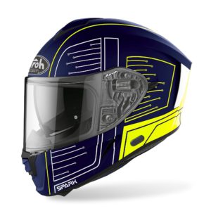 Casco AIROH SPARK CYRCUIT BLU OPACO