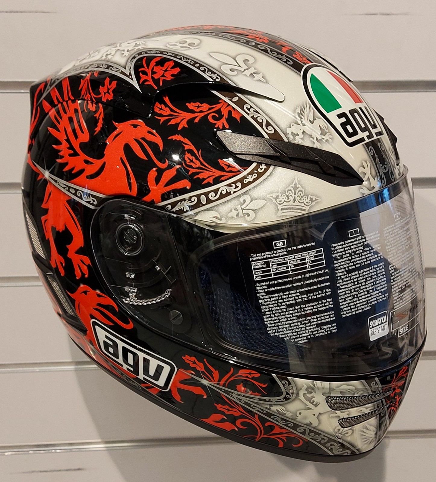 Casco AGV STEALTH GRIFO NERO/ROSSO - Motoline