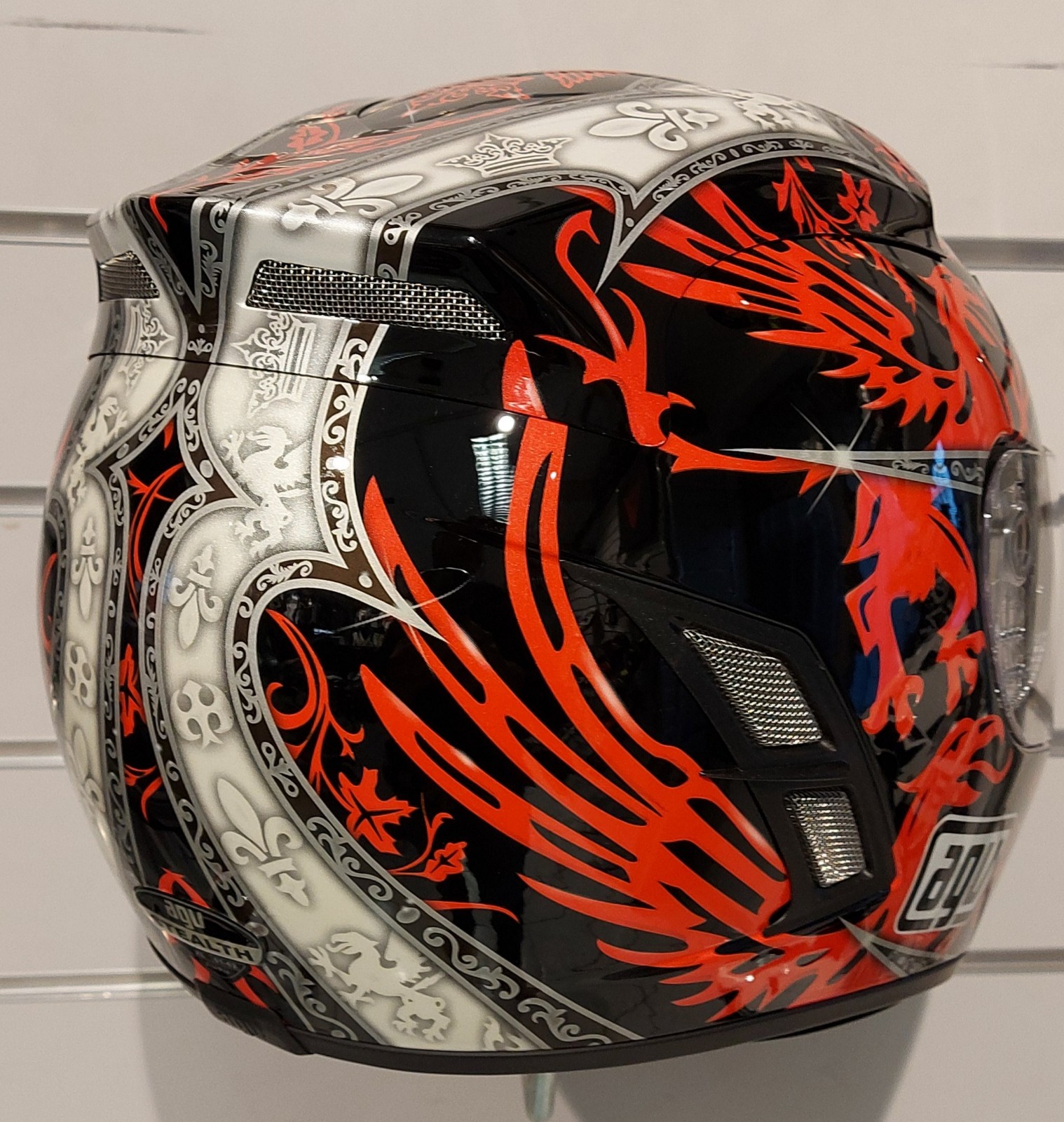 Casco AGV STEALTH GRIFO NERO/ROSSO - Motoline