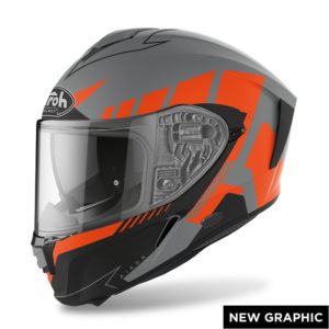 Casco AIROH SPARK RISE ORANGE MATT