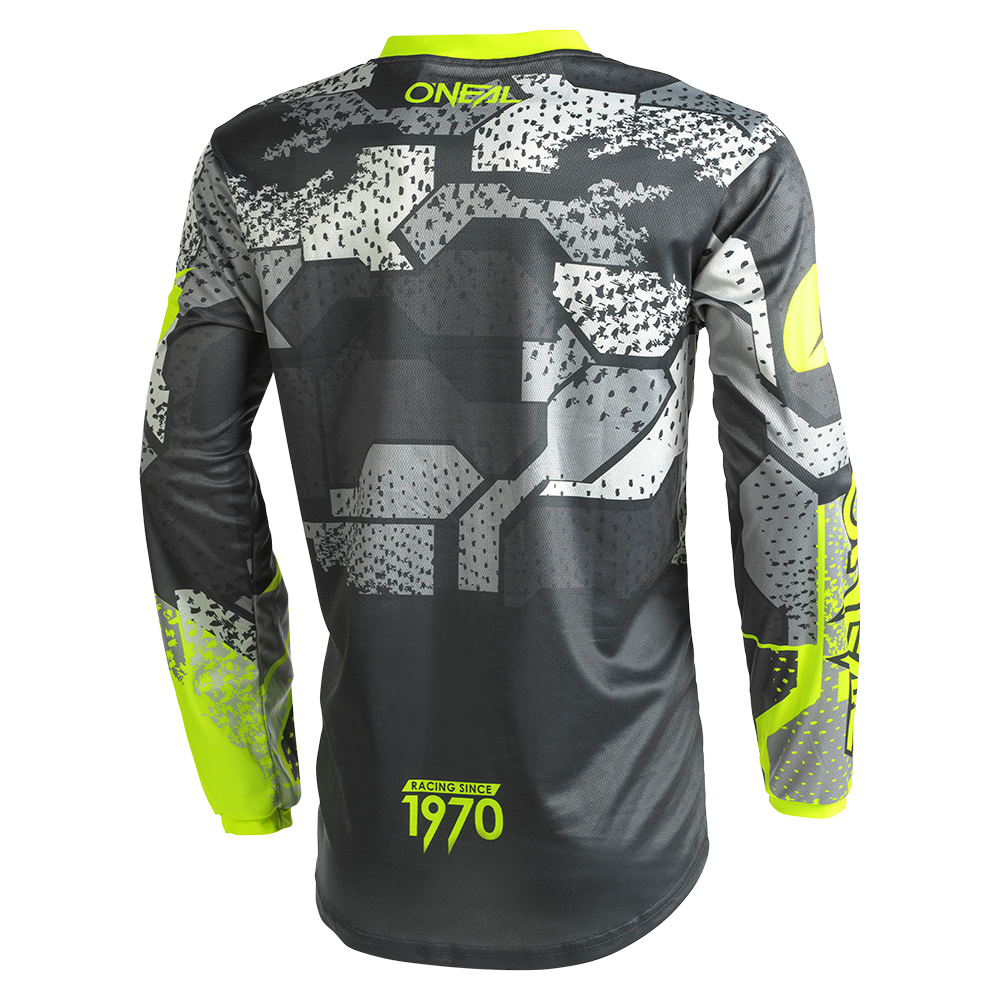 Maglia O'NEAL ELEMENT BOY CAMO V.22 GRAY/NEON YELLOW - immagine 2