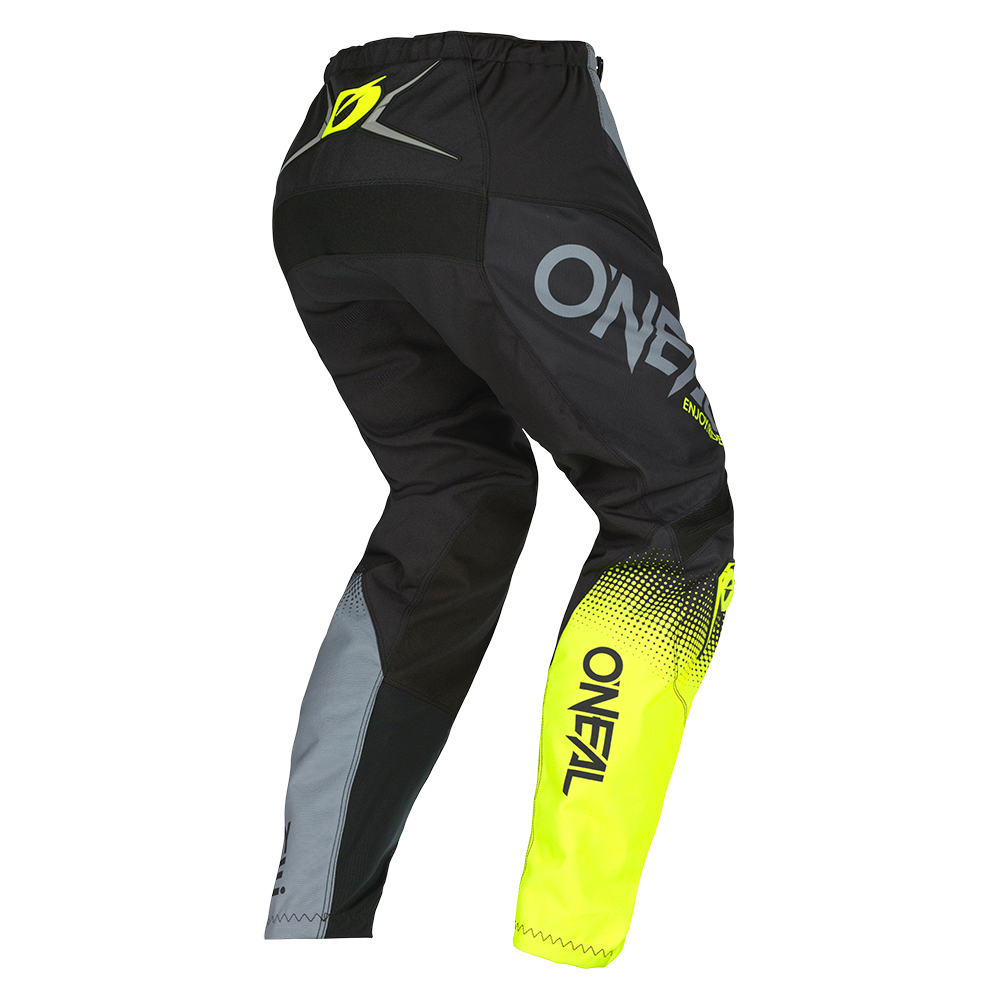 Pantaloni O'NEAL ELEMENT RACEWEAR V.22 BLACK/GRAY/NEON YELLOW - immagine 2