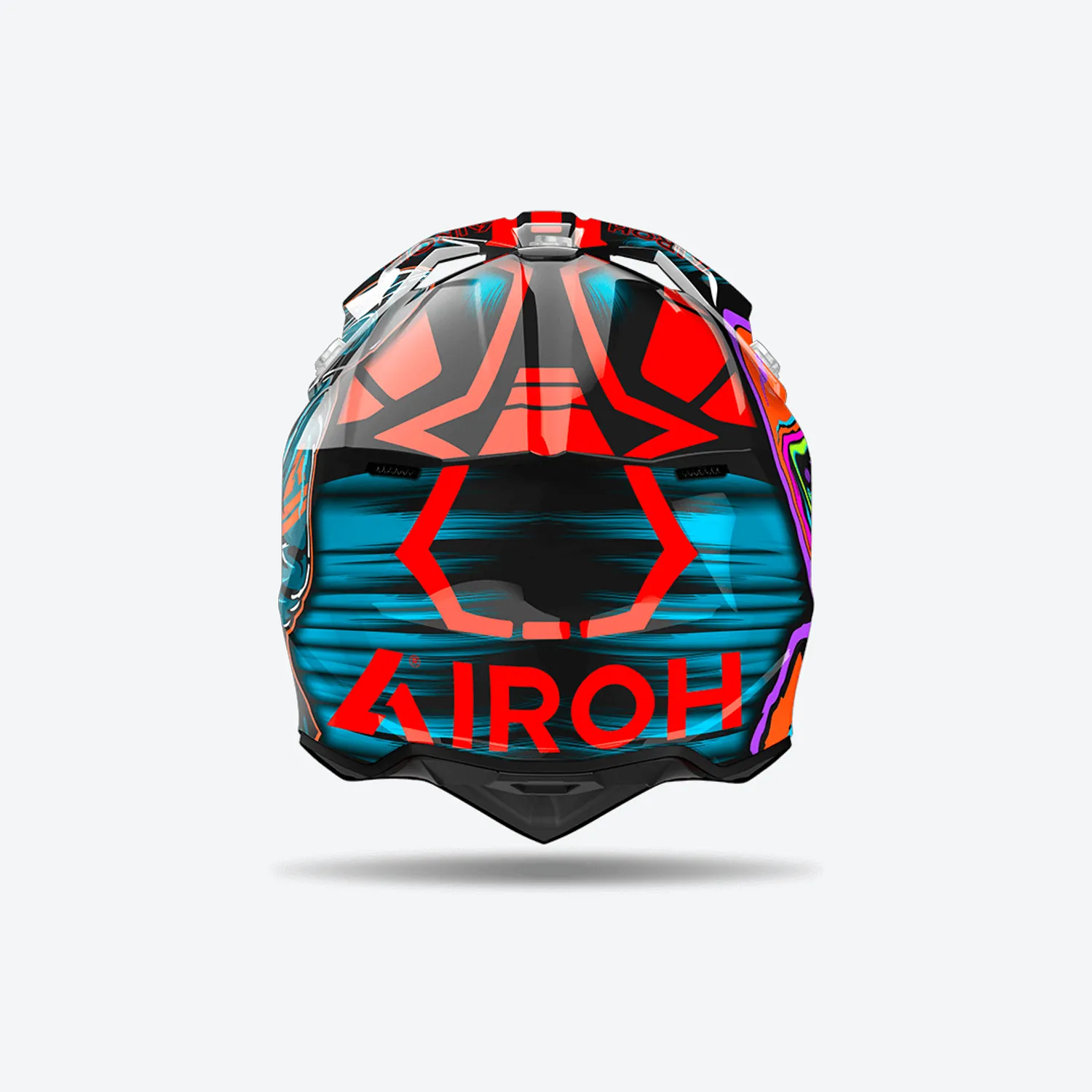 Casco AIROH WRAAAP CYBER ORANGE GLOSS - immagine 2