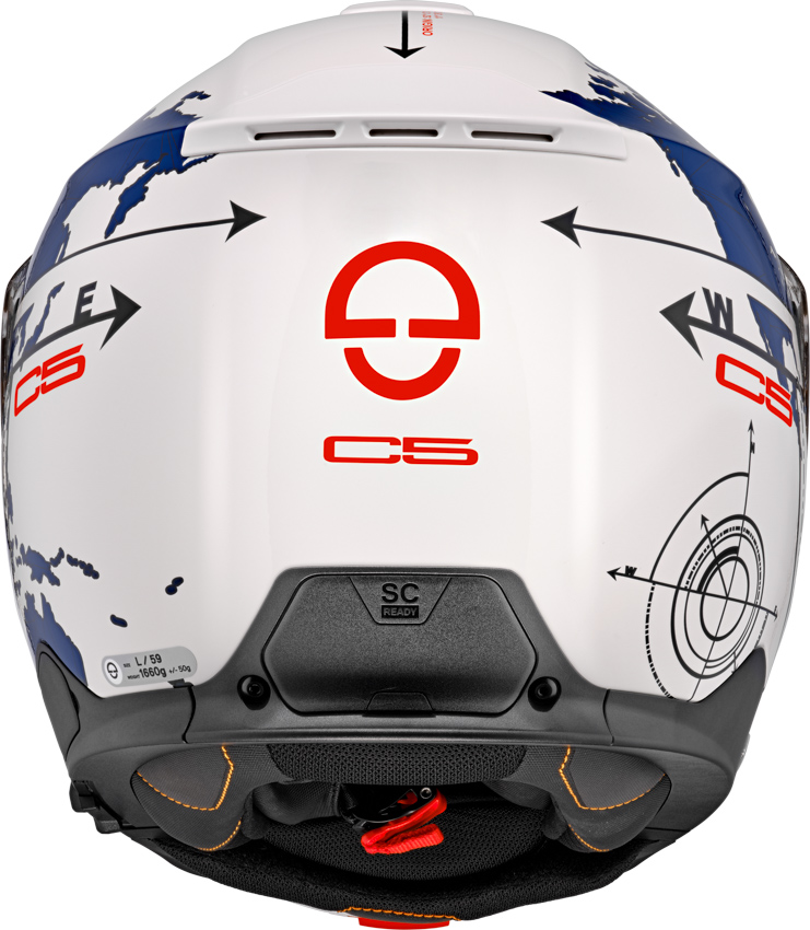 Casco SCHUBERTH C5 GLOBE BLUE - immagine 3