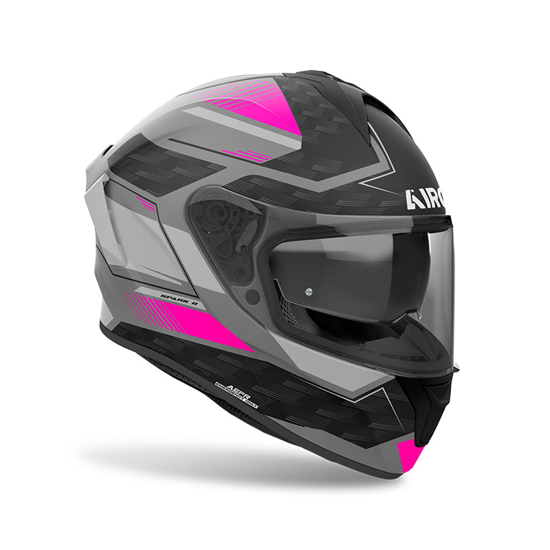 casco moto integrale airoh spark 2 zenith rosa lady donna rear