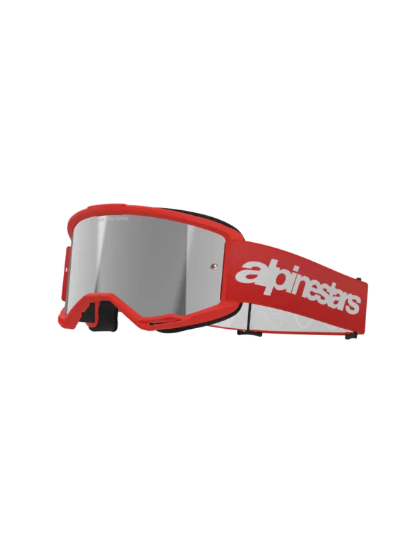 occhiali maschera motocross enduro alpinestars vision 3 wordmark rosso