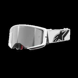 Occhiali ALPINESTARS SUPERTECH CORP BIANCO LENTE SPECCHIO ARGENTO