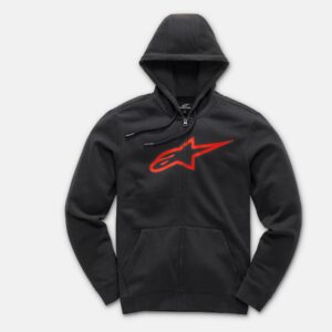 Felpa ALPINESTARS AGELESS ZIP V3 NERO/ROSSO