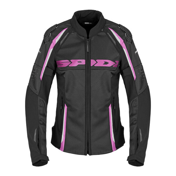 giubbotto moto donna estivo traforato spidi race warrior net nero fucsia