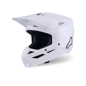casco moto motocross enduro alpinestars sm3 bianco