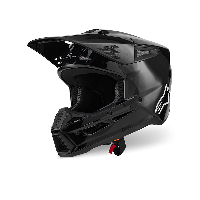 casco moto motocross enduro alpinestars sm3 nero