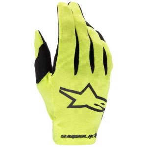 guanti moto motocross enduro mtb alpinestars radar giallo fluo