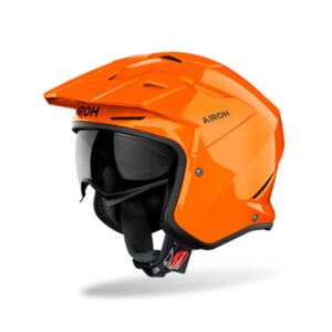 casco moto trial scooter jet airoh kombakt arancio