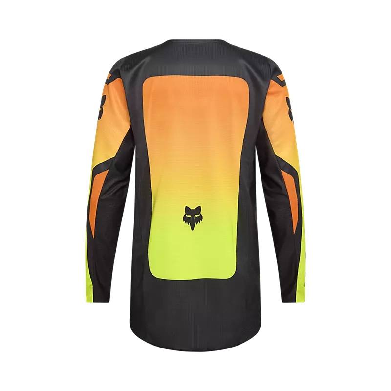 maglia motocross enduro mtb fox 180 shield yellow rear
