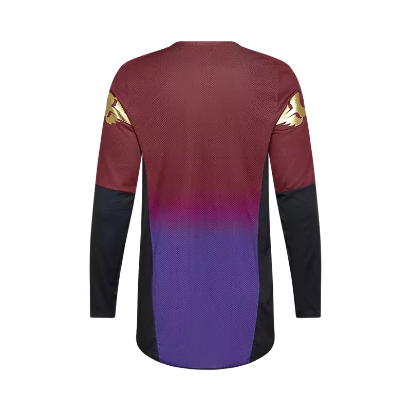 maglia motocross enduro mtb fox 360 drip rust brown rear