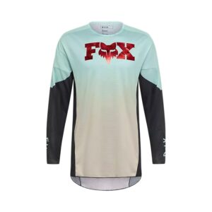 maglia motocross enduro mtb fox 360 drip turchese