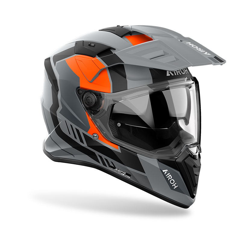 casco moto adventure airoh horn integrale arancione 1