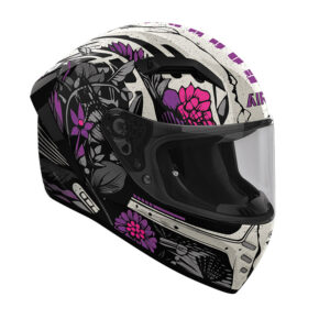 casco moto integrale airoh connor bloom donna fucsia rosa