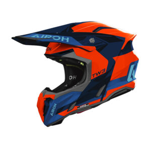 casco moto motocross enduro airoh twist 3 dfancy arancio ktm