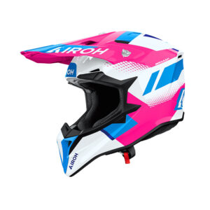casco moto motocross enduro airoh wraaap vision rosa donna