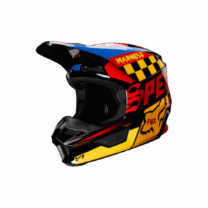 Casco FOX V1 CZAR BLACK/YELLOW