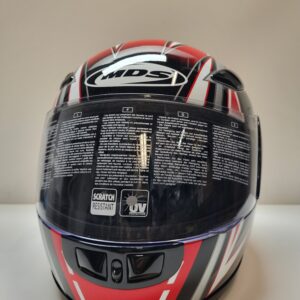 Casco MDS EDGE RAY SILVER/RED/BLACK