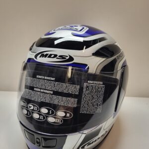 Casco MDS EDGE SILVER/BLUE/SILVER