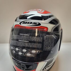 Casco MDS EDGE SILVER/RED/SILVER