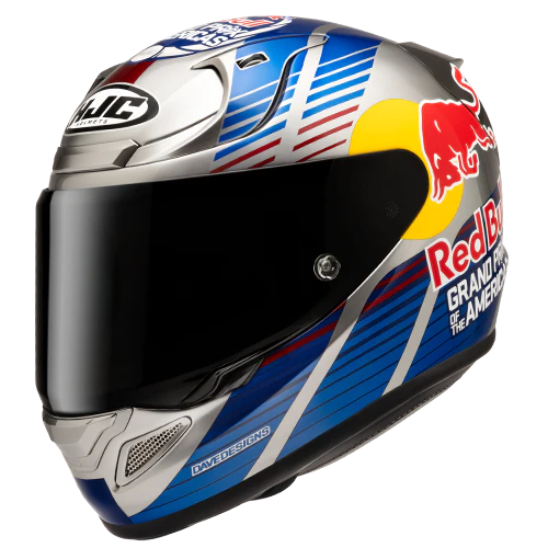 casco integrale moto hjc rpha 12 fibra red bull