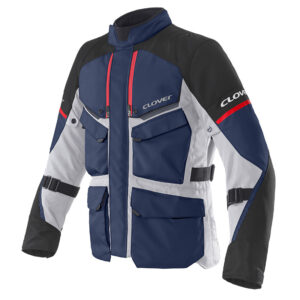 giacca moto turismo Clover Scout 5 impermeabile blu uomo