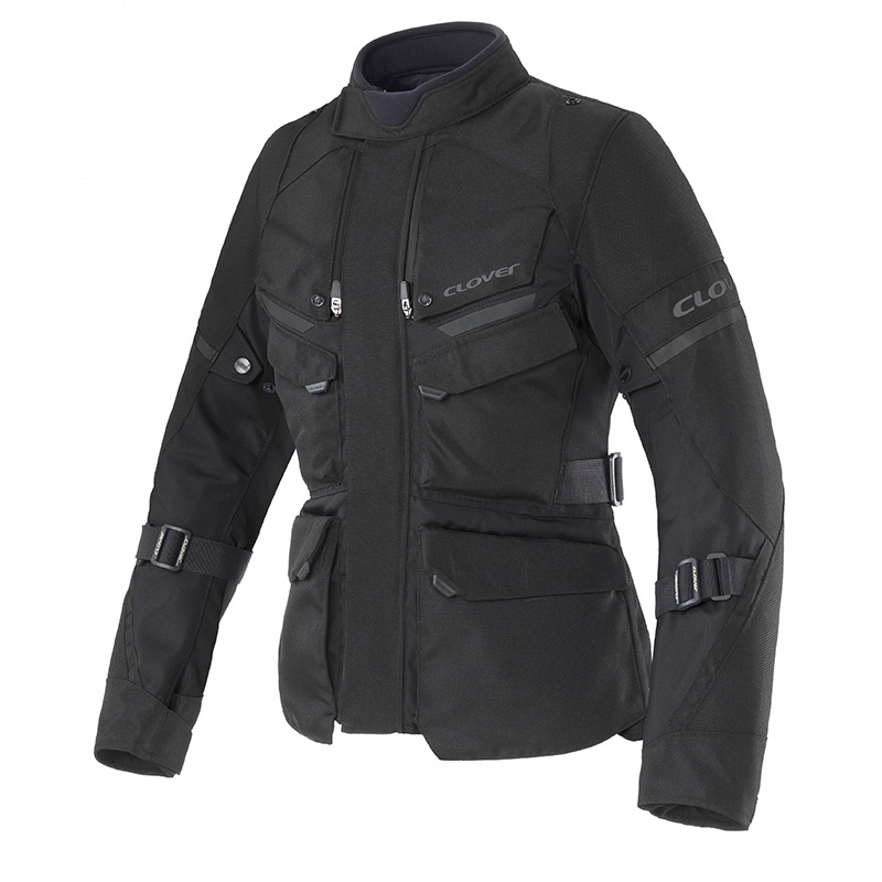 giacca moto turismo Clover Scout 5 impermeabile nero donna