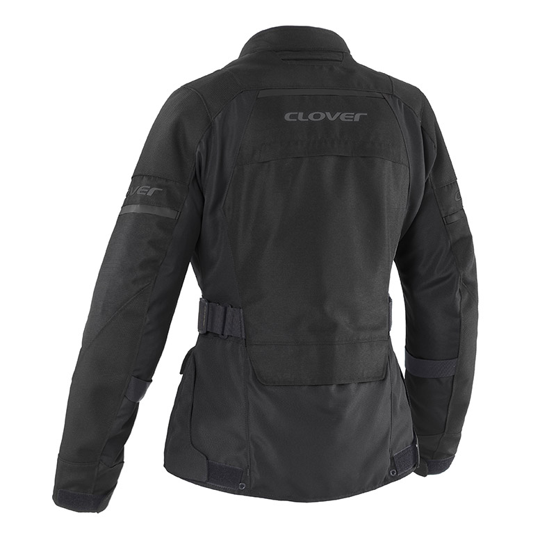 giacca moto turismo Clover Scout 5 impermeabile nero donna rear