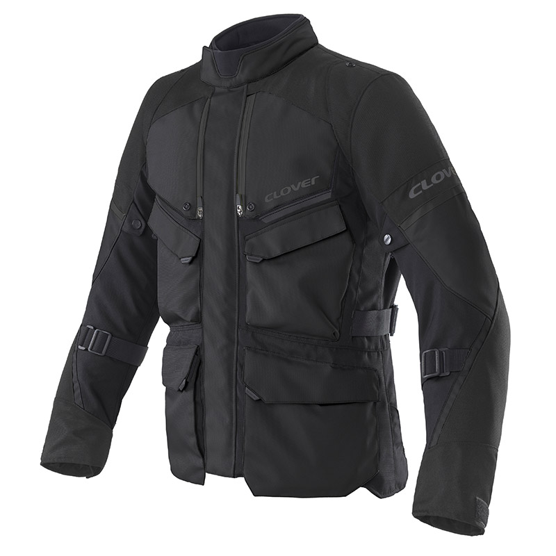 giacca moto turismo Clover Scout 5 impermeabile nero uomo