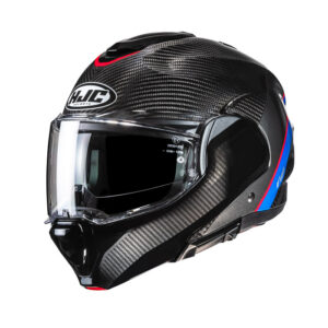 casco moto modulare ribaltabile carbonio hjc f100 grafica