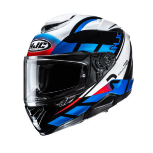 casco moto integrale hjc rpha72 value blu rosso bianco