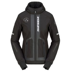giubbotto moto donna spidi hoodie armor evo 2 nero