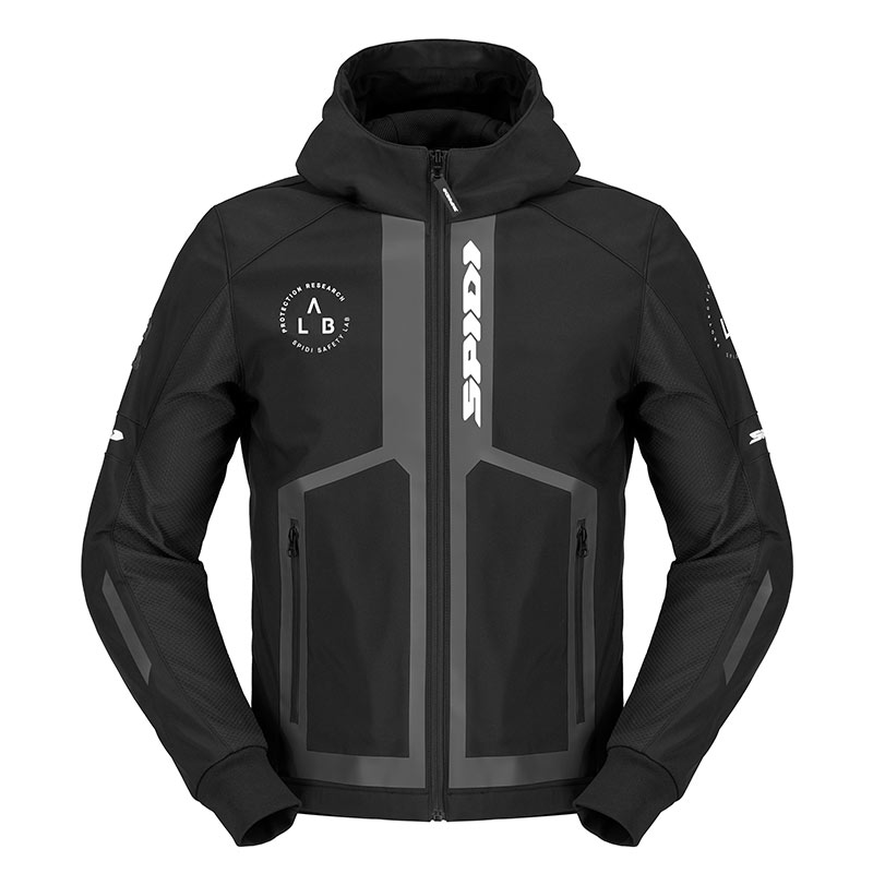 giubbotto moto uomo spidi hoodie armor evo 2 nero