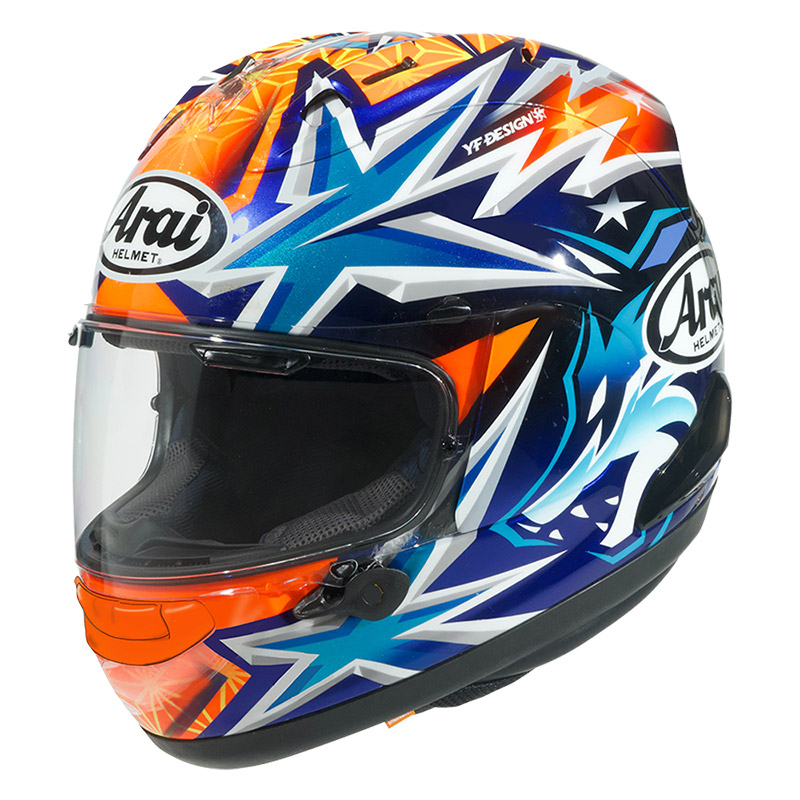 casco moto integrale arai rx7v evo okamoto motogp