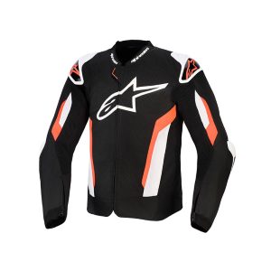 giubbotto moto estivo traforato alpinestars t-gp nero rosso