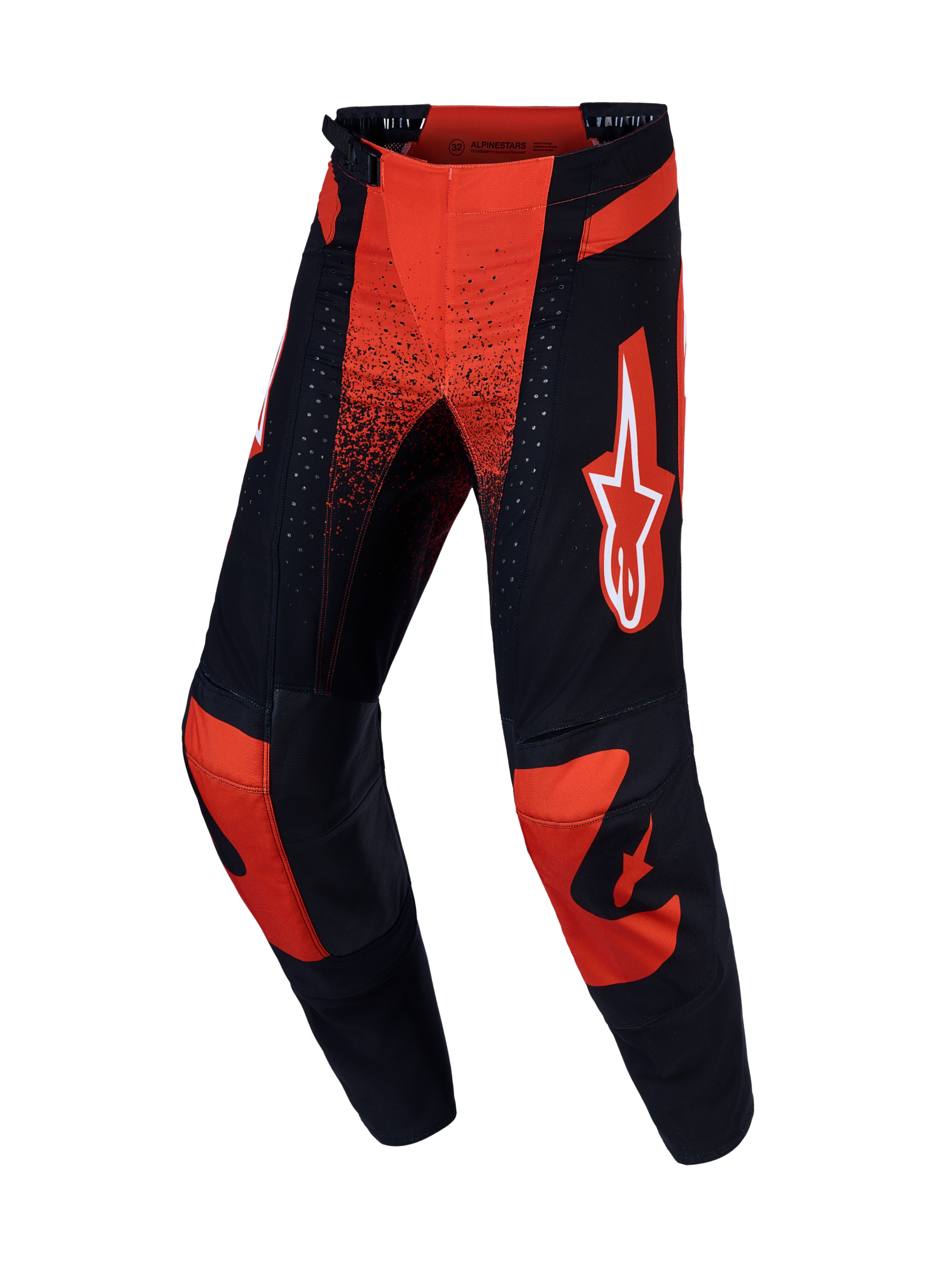 Pantaloni ALPINESTARS TECHSTAR SWAN ROSSO CARDINALE/NERO/BIANCO