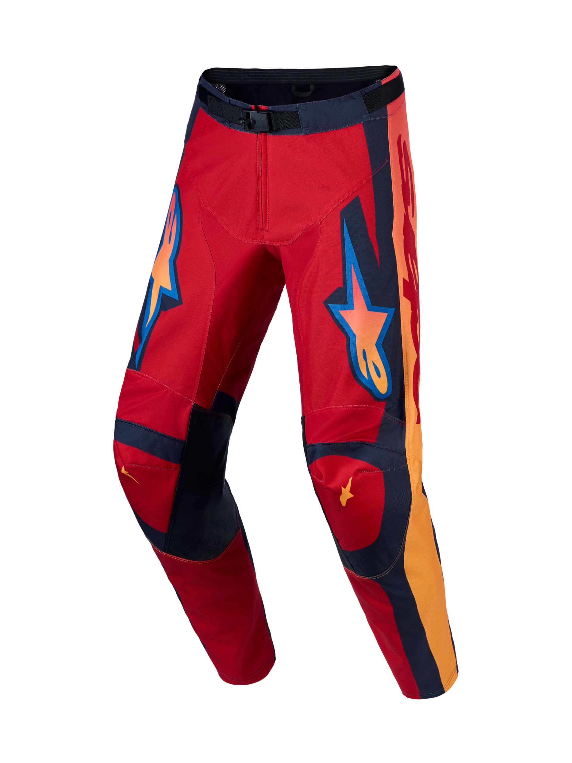 Pantaloni ALPINESTARS RACER HUNT ROSSO FUOCO/GRIGIO PIETRA/CORALLO CALDO