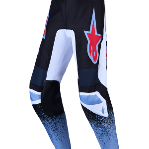 Pantaloni ALPINESTARS FLUID DRAG NERO/BIANCO/BLUE CHIARO/ROSSO FUOCO
