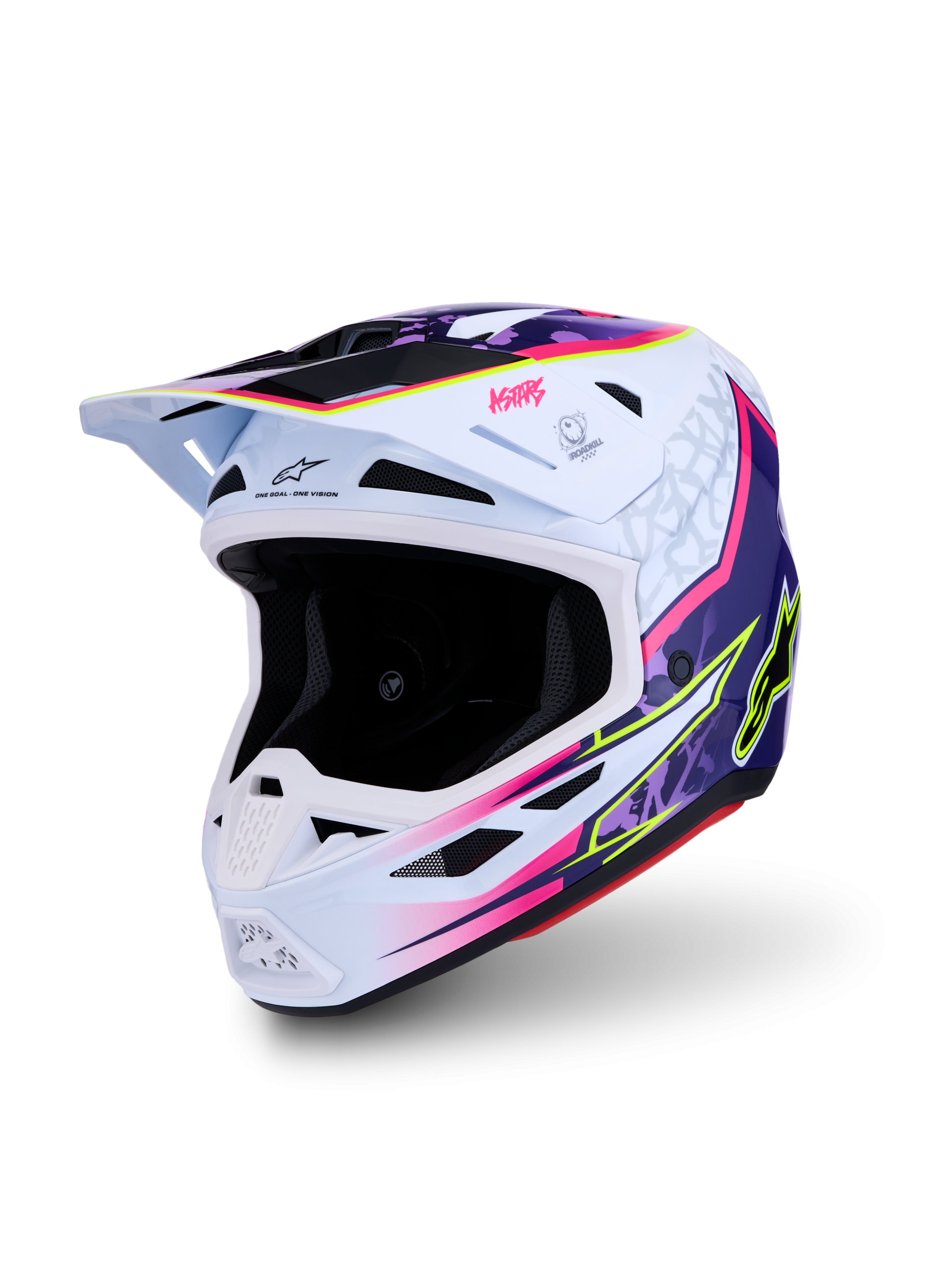 Casco ALPINESTARS SM7 BLASTER VIOLA/ROSA/BIANCO