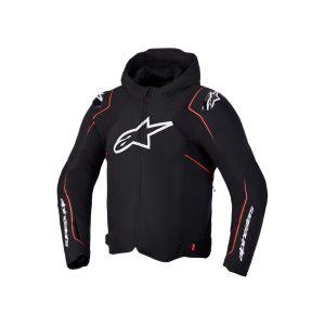 giubbotto moto alpinestars zaca 2 impermeabile nero rosso