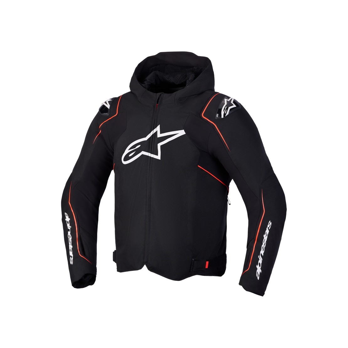 giubbotto moto alpinestars zaca 2 impermeabile nero rosso