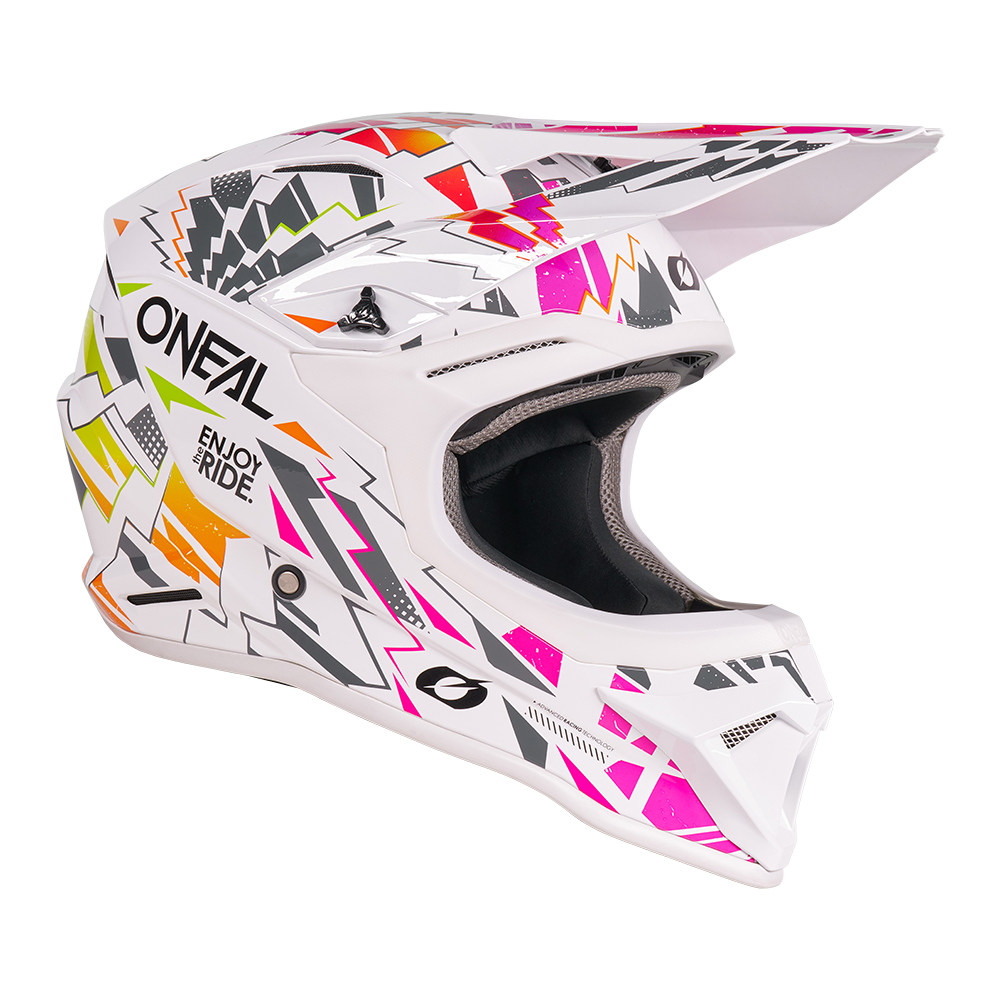 Casco O'NEAL 1 SERIES YOUTH STIXX V.27 BIANCO/MULTI - immagine 2