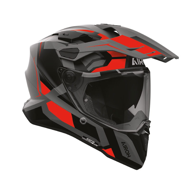 Casco AIROH COMMANDER 2 POLAR ROSSO MATT